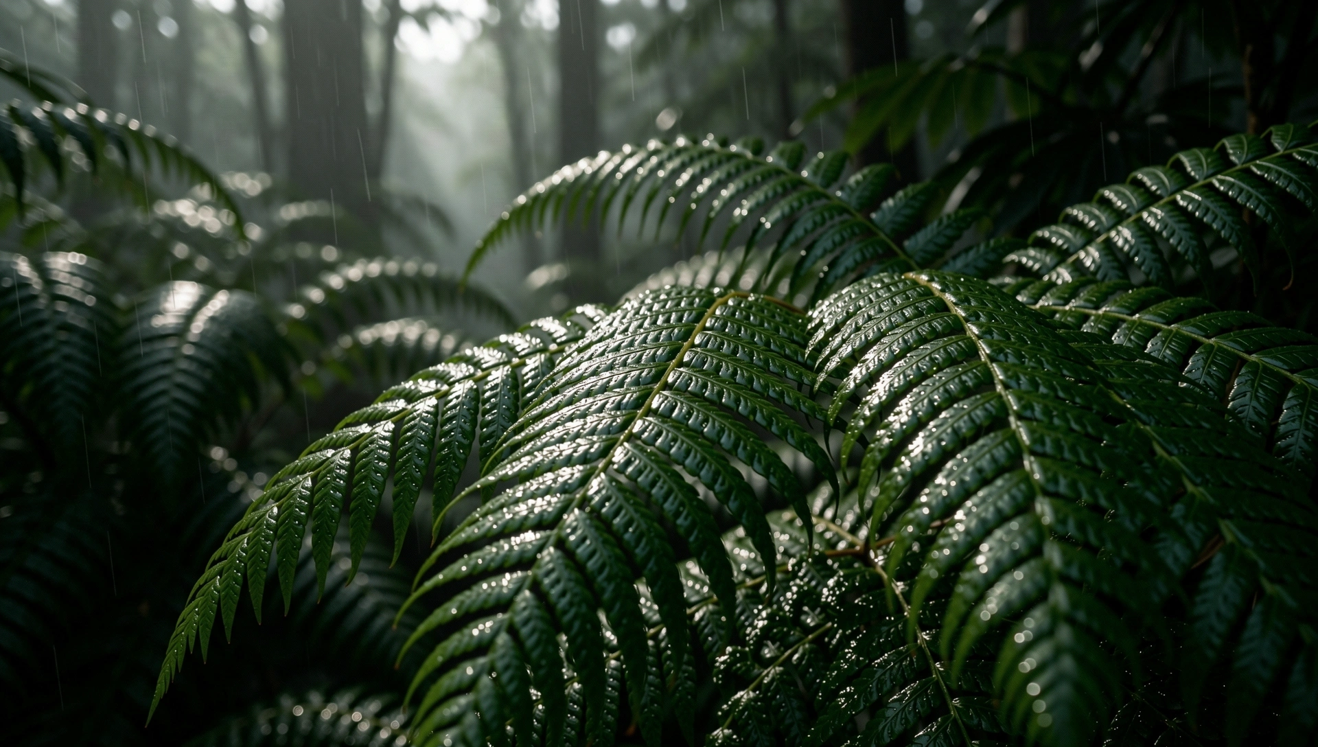 Lush Indonesian botanical textures